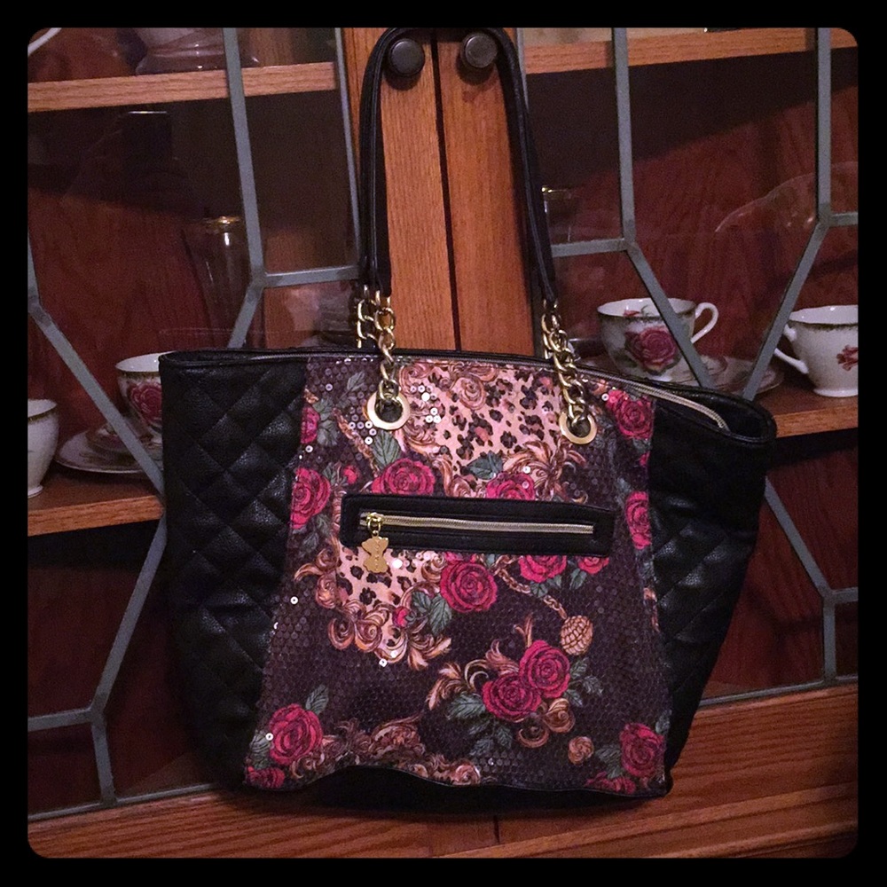 Betsey Johnson handbag with matching wallet